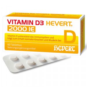 VITAMIN D3 HEVERT 2000 I.E. Tabletten